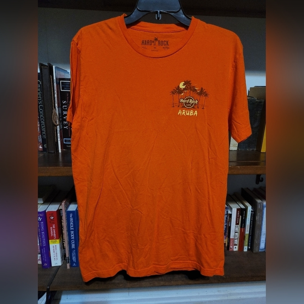 Hard Rock Cafe Orange Aruba Short Sleeve T-Shirt
